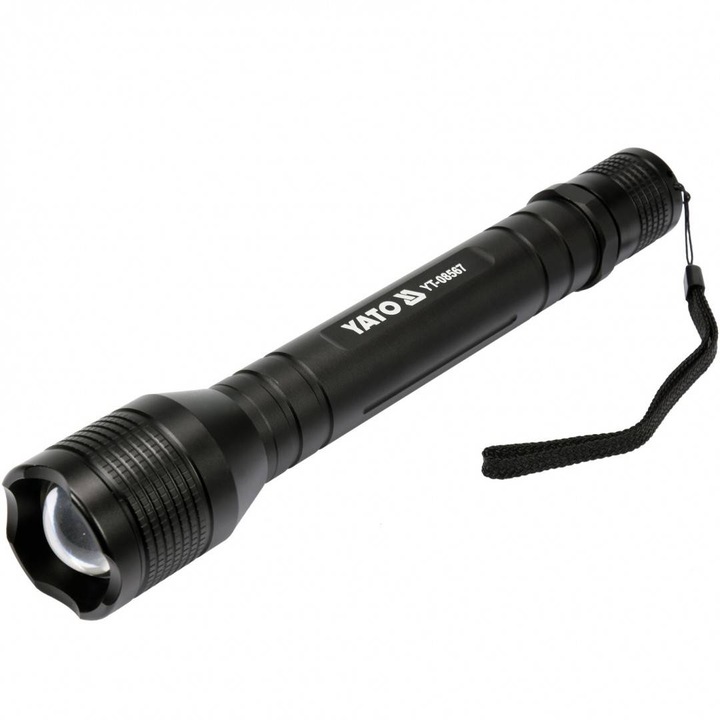 LED фенер, Yato YT-08567, XPL CREE 10 W, 1000 lm, 4xR14, алуминий, IPX4