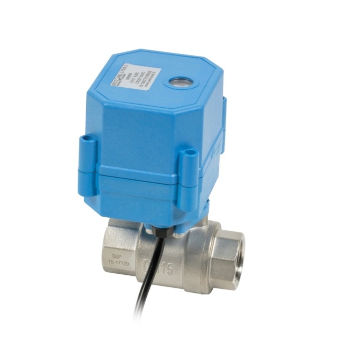 Electrovalva Sectoriel (Franta), tip LYVA-3, inox, G3/4", normal deschisa, 230V, cu certificat pentru apa potabila