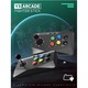 UnderShop® 2 db vezeték nélküli többjátékos játéktermi vezérlőből, Retro Gaming Joystickből álló készlet, PC-vel kompatibilis, Android, iOS, 2 Rfid Protection Pro