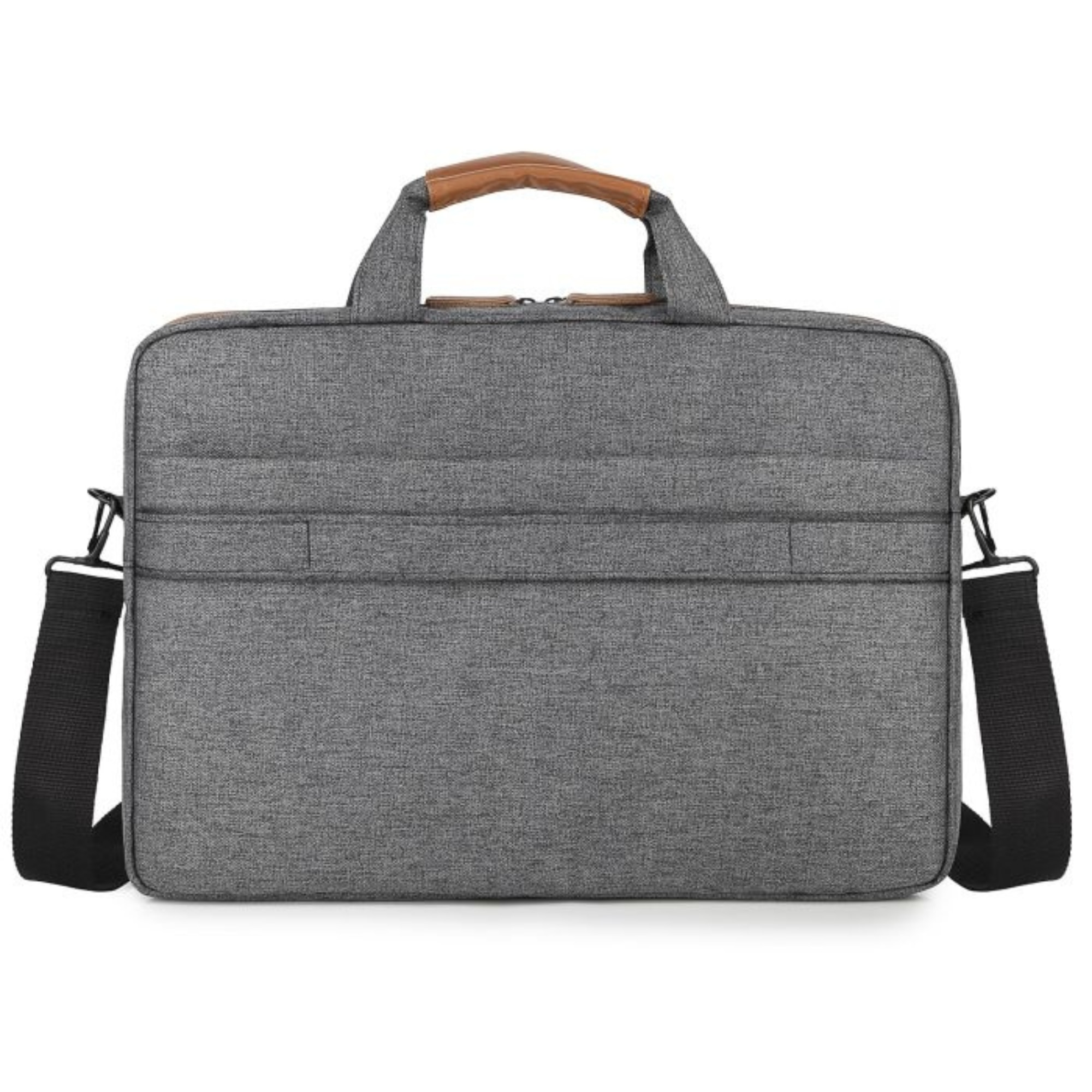 Geanta Universala VarioShop®, pentru Laptop 15.6 inch, Sistem Prindere Valiza, Design Elegant, Rezistenta la Apa, Compatibila laptop Apple MacBook, Asus, Acer, Dell, Huawei, 39 x 28 cm, Gri