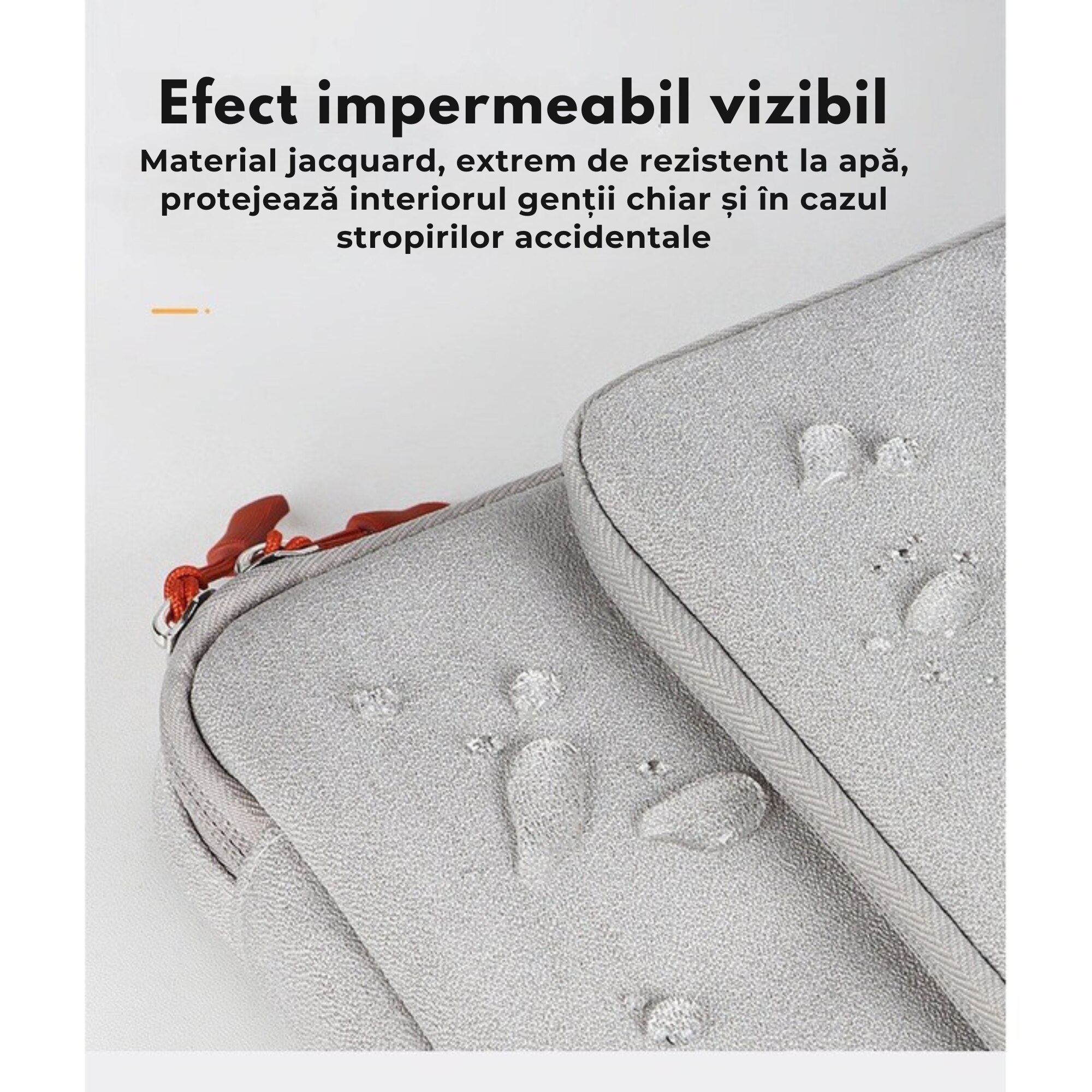 Geanta Universala VarioShop®, pentru Laptop 13 - 15.6 inch, Sistem Prindere Valiza, Design Elegant, Rezistenta la Apa, Compatibila laptop Apple MacBook, Asus, Acer, Dell, Huawei, Dimensiune 37 x 28 cm, Gri