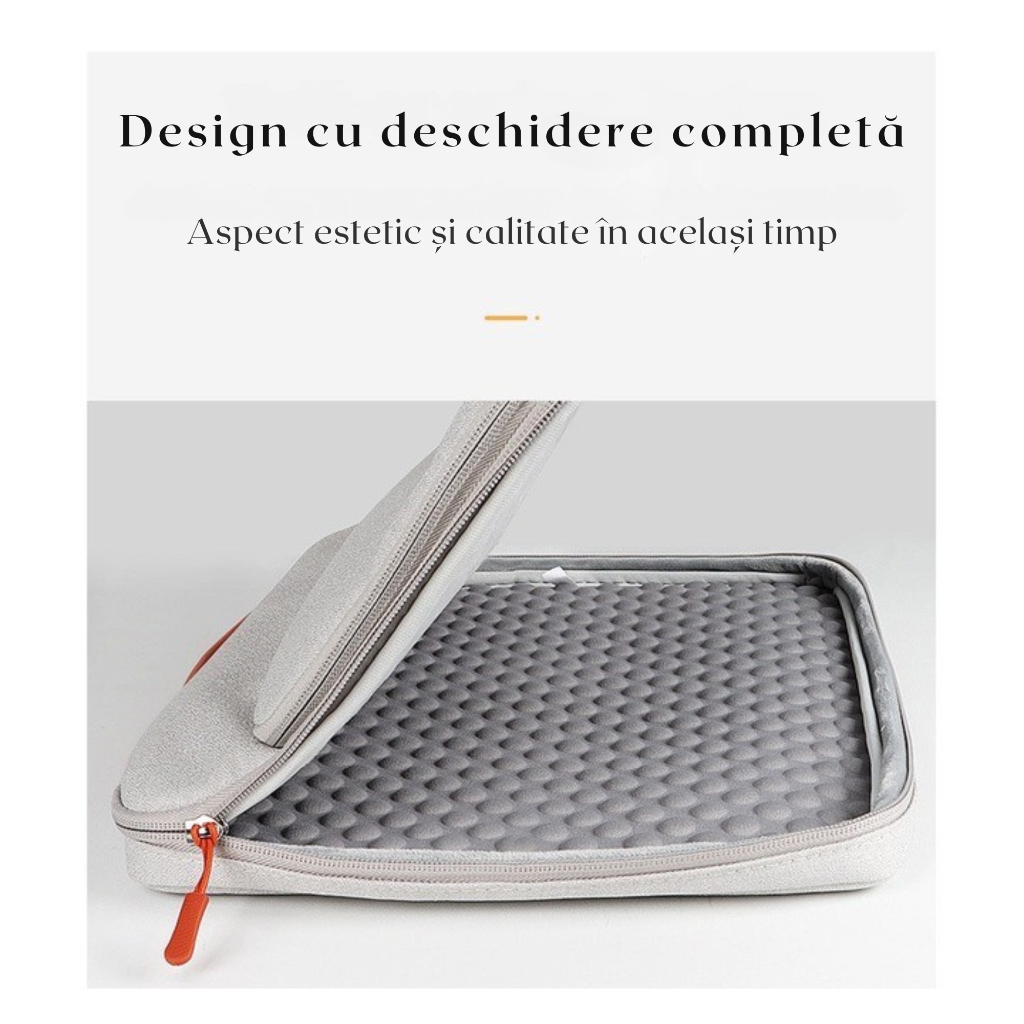 Geanta Universala VarioShop®, pentru Laptop 13 - 15.6 inch, Sistem Prindere Valiza, Design Elegant, Rezistenta la Apa, Compatibila laptop Apple MacBook, Asus, Acer, Dell, Huawei, Dimensiune 37 x 28 cm, Gri