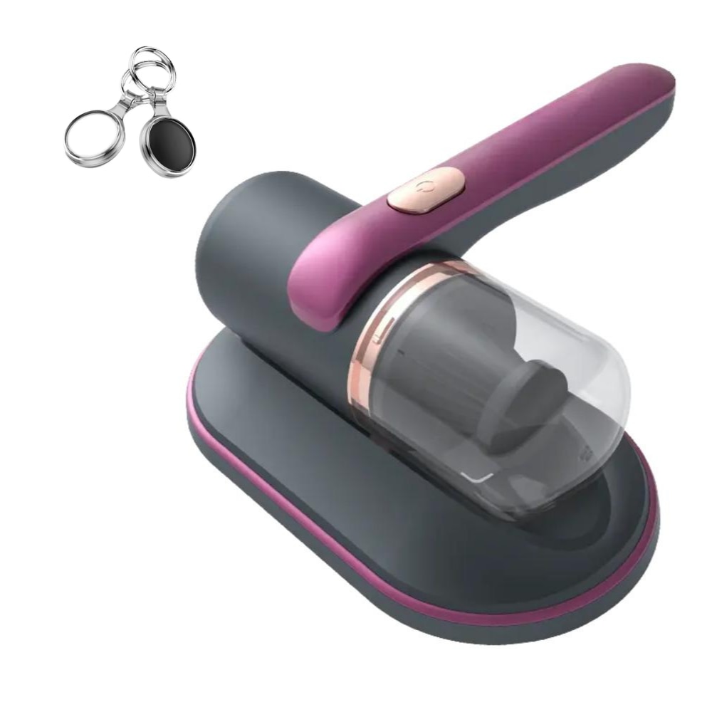Aspirator Antiacarieni Tehnologie UV cu elemente de filtrare, Putere de Aspirare mare, Portabil cu acumulator si Multifunctional, Violet
