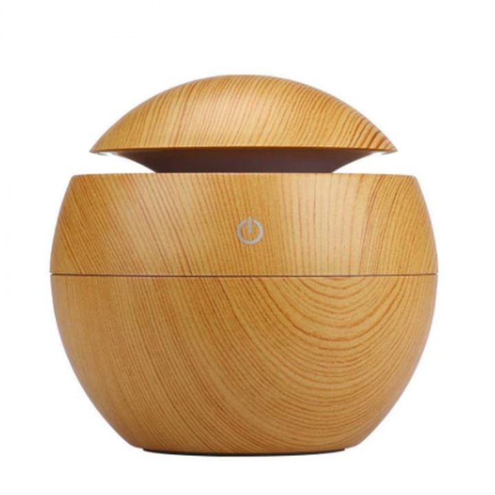 Umidificator mini si difuzor aer, capacitate 130 ml, incarcare USB