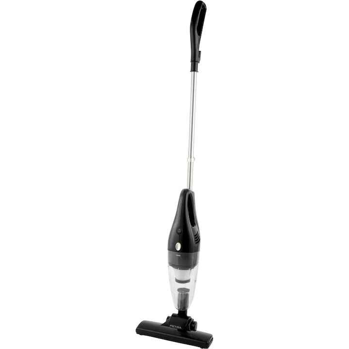 Изправена ръчна прахосмукачка 2 в 1 Smartix hausberg с кабел, Мощна 800 W, Без торба, HEPA филтър, 5M работен обхват, 0,5 L капацитет, Сухо прахосмукачка, Черен