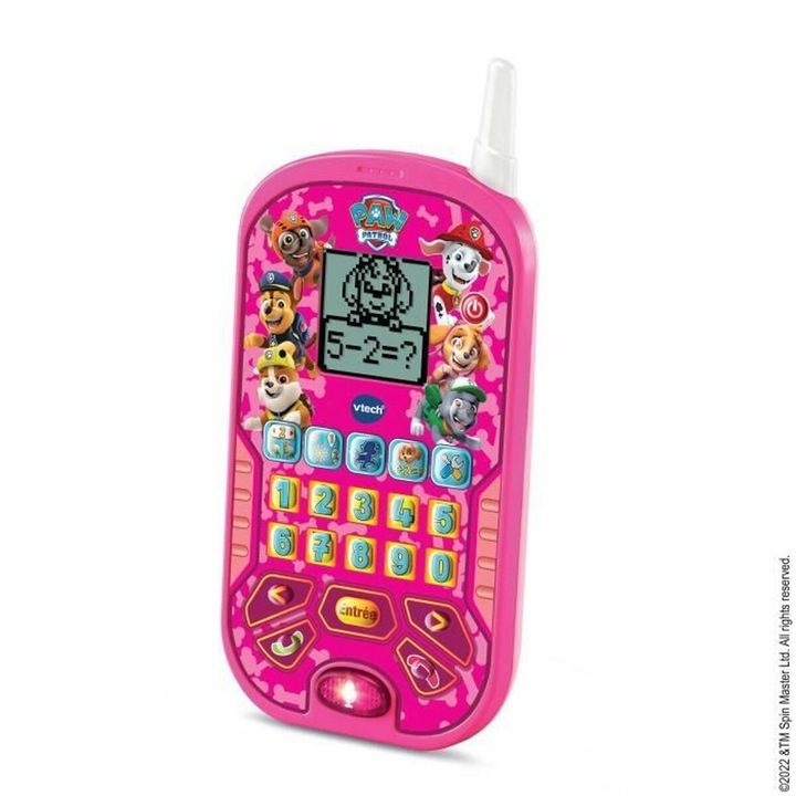 Vtech PAW PATROL oktatótelefon, gyerekeknek, rózsaszín, műanyag, 3+ éves