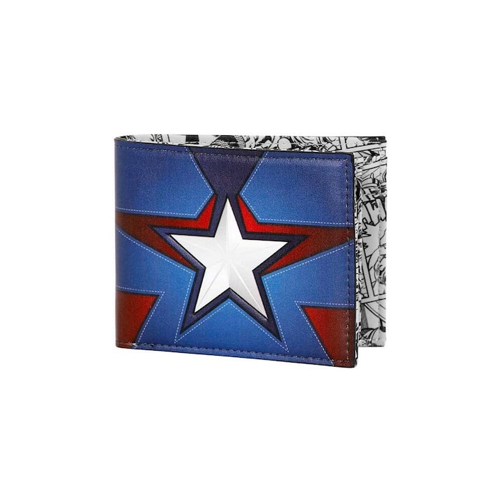 Детски портфейл Captain America Courage 12 x 12 x 2 cm многоцветен