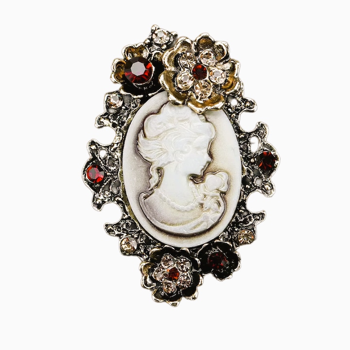 Martisor brosa camee aurie, model 7