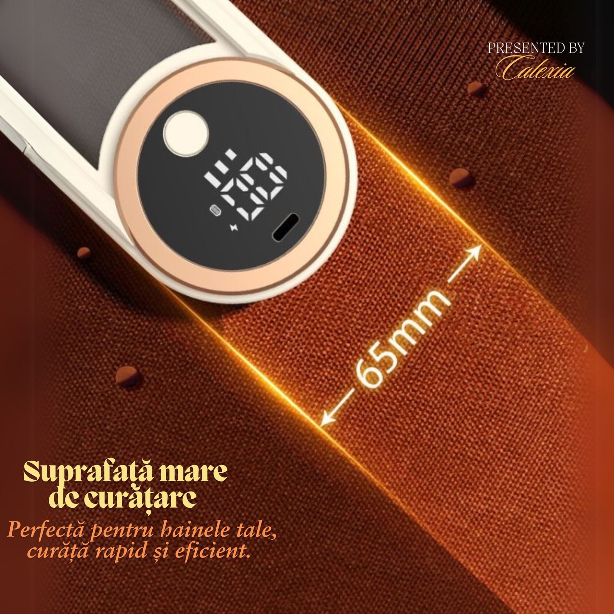 Aparat Electric Profesional pentru Indepartarea Scamelor e-Wantay® - TissuClean, Afisaj LED, Portabil, 3 Nivele de Intensitate, 2 Lame din Otel Inoxidabil cu 6 Taisuri, Functie de Aspirare, Reincarcabil USB, Ideal pentru Haine, Mobilier si Textile