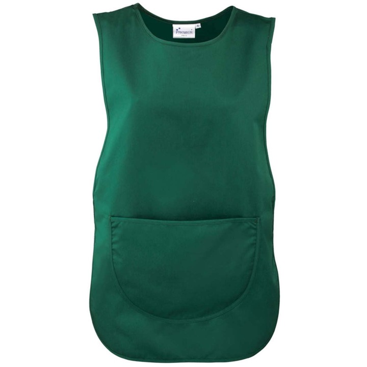 Sort de lucru reversibil unisex, doua buzunare frontale, bretele laterale reglabile, verde inchis