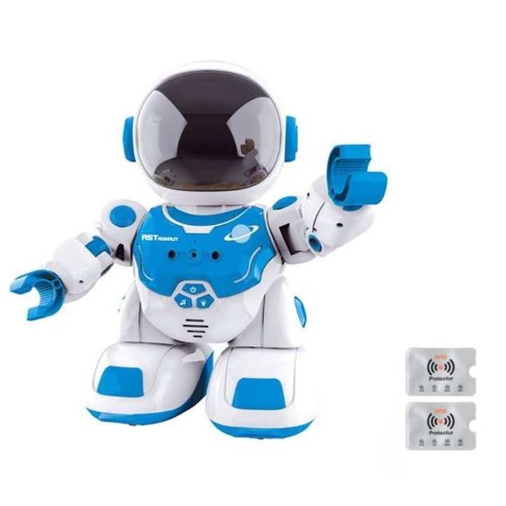Robot inteligent cu telecomanda, cu miscare si 2 protectii RFID, UnderShop®
