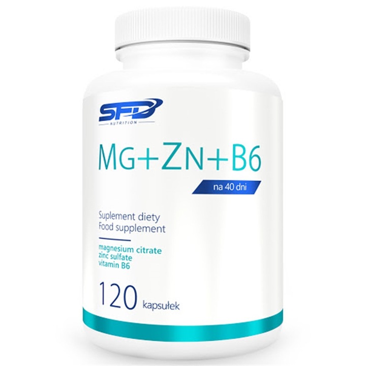 SFD Mg + Zn + B6 - Magneziu + Zinc + Vitamina B6 120 caps