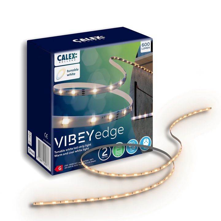 Smart Calex CCT LED szalag, 600 lumen, IP20, 2m