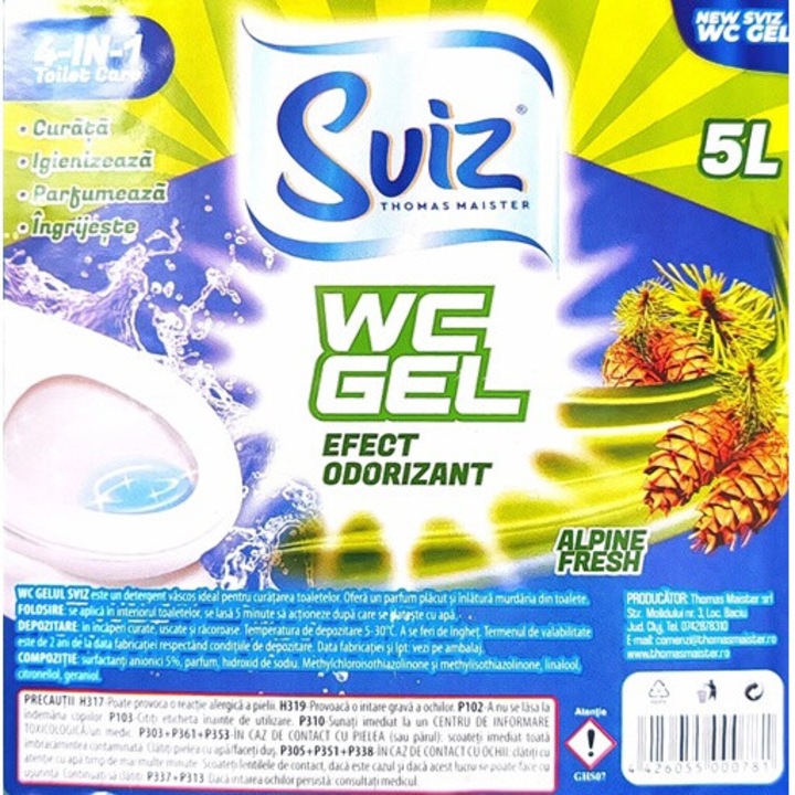 Solutie Pardoseli 5L X 1, Clor gel 5L X 1, Wc Gel 5L X 1 - Pachet curatenie