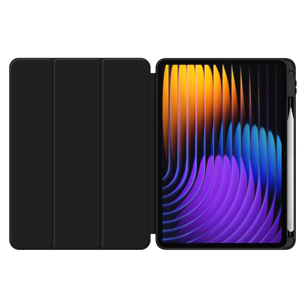 Husa pentru Xiaomi Pad 7 / 7 Pro Soft Shell cu functie wake-up/sleep si compartiment pentru stylus tip stand - Negru