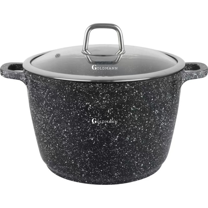 Oala din aluminiu, marmorata, 10 litri, 28 cm Goldmann