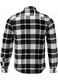 Camasa barbati, Yato, flanel, doua buzunare, alb si negru, bumbac 100%