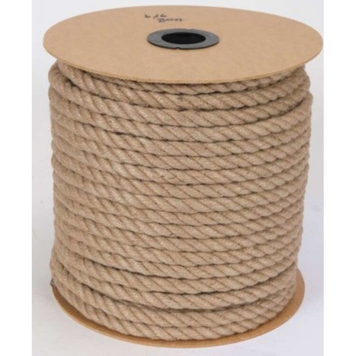 Sfoara decorativa din iuta, Vorel, 12mm, 150m, impletita