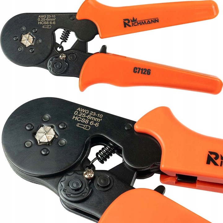 Kábelvég saruzó fogó, Richmann, 6-16 mm2, hossz 210mm, súly 540g