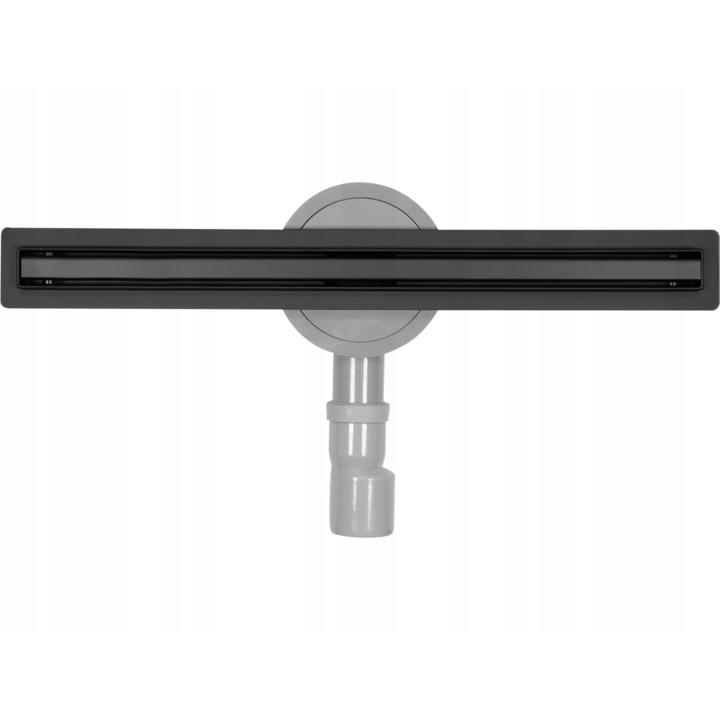 Rigola dus pardoseala, FALA, slim, 30mm, 50cm, negru