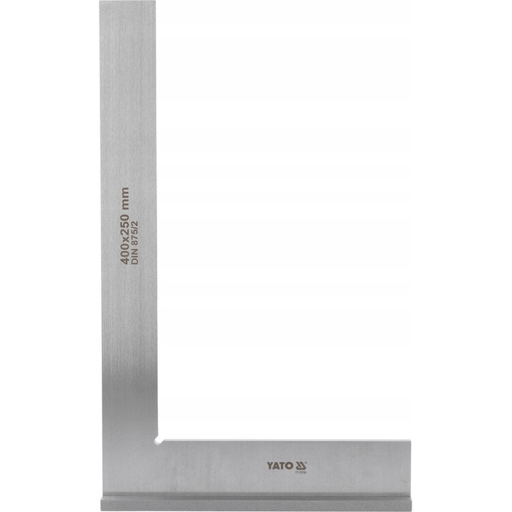 Yato asztalos vonalzó 400x250mm, acél, ezüst