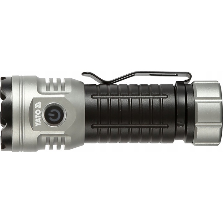 Фенер Yato 30W, 3000lm, 7 режима, IPX4, 118x41x35mm, алуминий, сребрист/черен