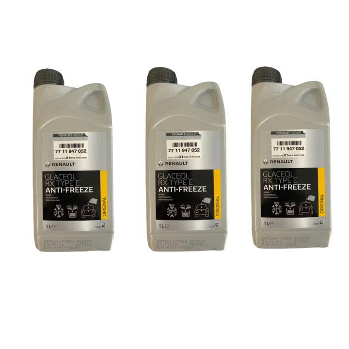 Pachet 3 l Antigel concentrat Glaceol RX TYPE E-LONG LIFE ALBASTRU 7711947052