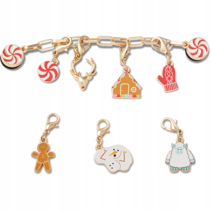 Accesoriu incaltaminte Crocs Jibbitz, Holiday Friendship Bracelet, Multicolor