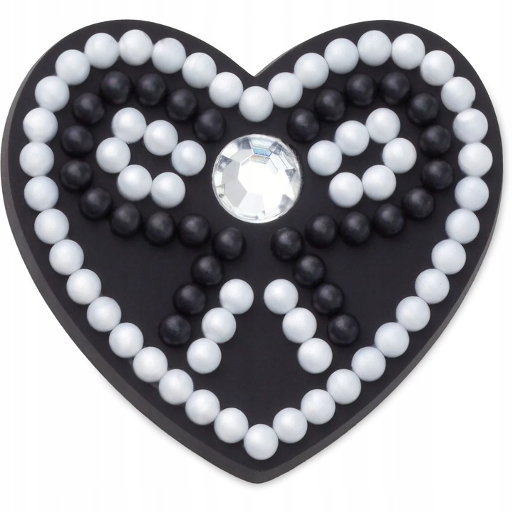 Accesoriu incaltaminte Crocs Jibbitz, Beaded Heart and Bow, Multicolor