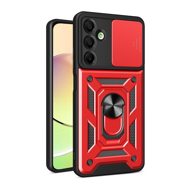 Hybrid Armor CamShield tok kompatibilis a Samsung Galaxy A16 4G / A16 5G Red telefonnal