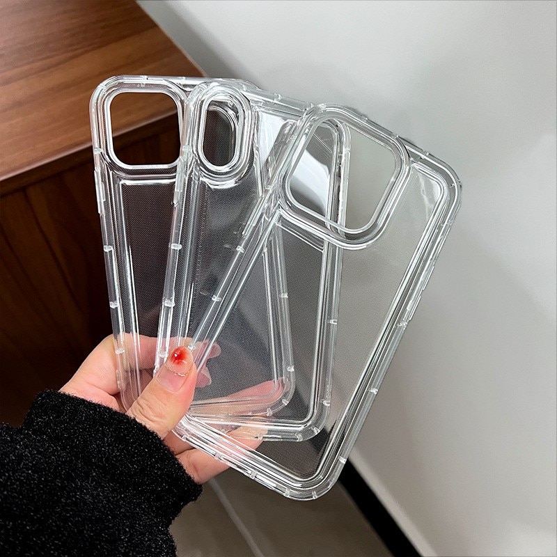 Husa de protectie Flippy, Airbag Shock Absorption, TPU, pentru Apple iPhone 13 Mini, Transparent