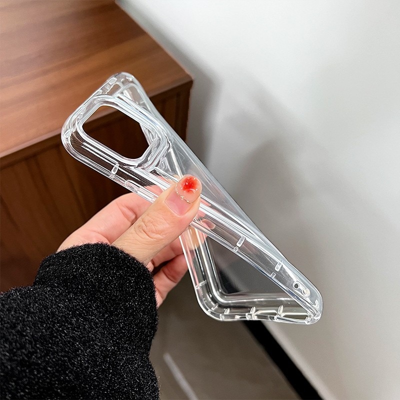 Husa de protectie Flippy, Airbag Shock Absorption, TPU, pentru Apple iPhone 13 Mini, Transparent