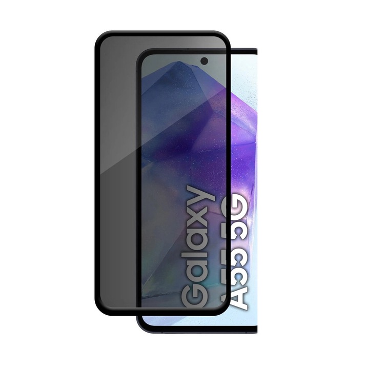 WOZINSKY Privacy üvegfólia kompatibilis a Samsung Galaxy A16 4G / A16 5G Black telefonnal