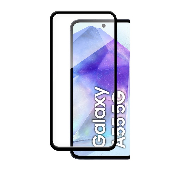 Védőfólia Case-Friendly Wozinsky Full Glue Cover kompatibilis a Samsung Galaxy A16 4G / A16 5G Black telefonnal