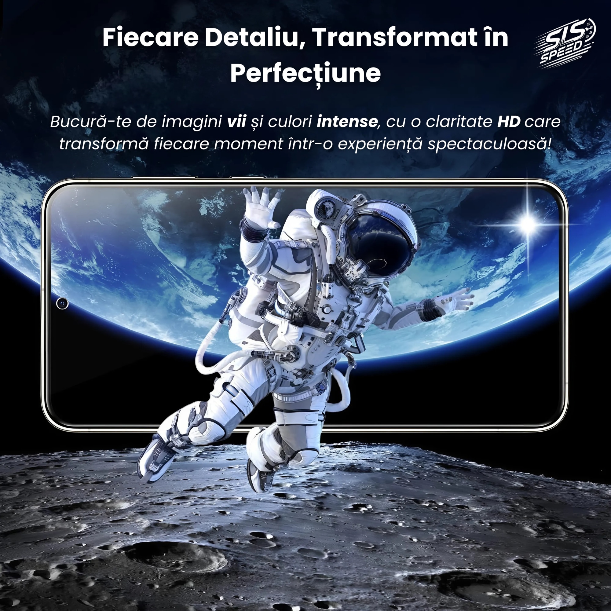 Set 2 Folii Transparent Glass, Amprenta Functionala, Sticla Securizata, Compatibil cu Samsung S24 Ultra, Ez Fit instalare usoara cu EASYAPP pentru indepartarea prafului, SLSpeed, Anti-zgarieturi, Anti-amprenta, anti-explozie, Anti-soc