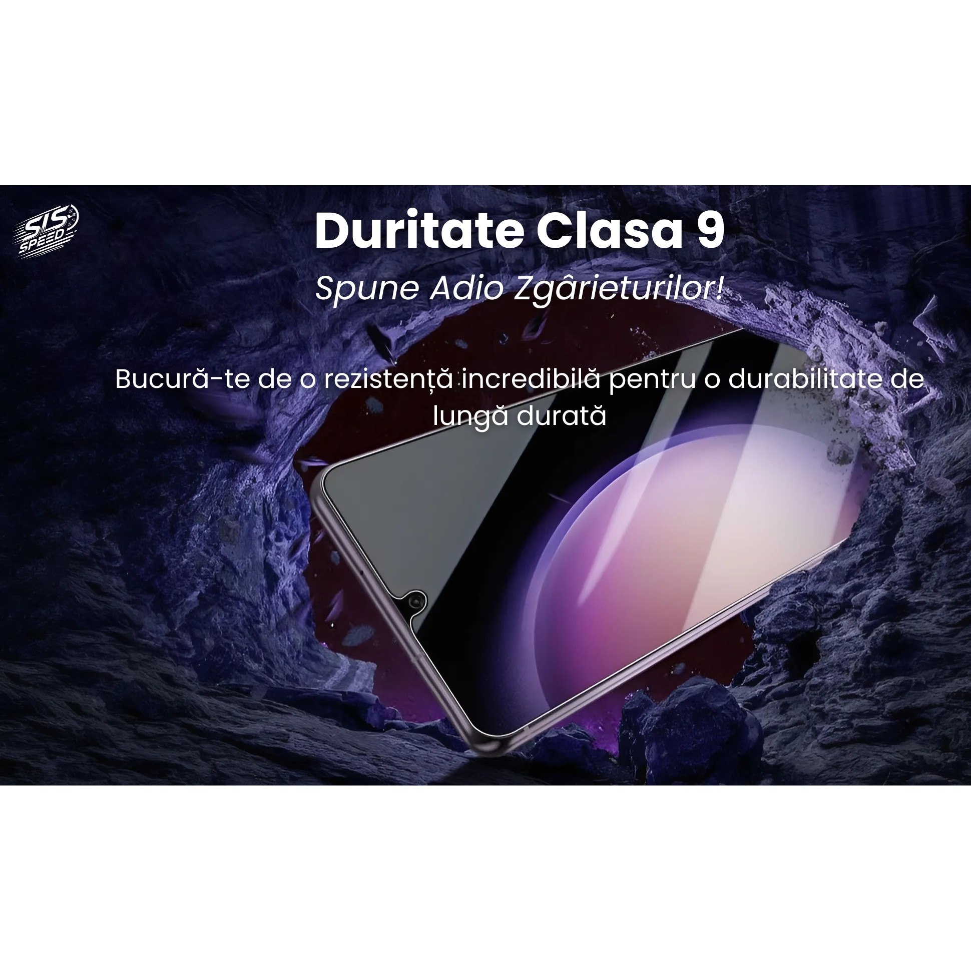 Set 2 Folii Transparent Glass, Amprenta Functionala, Sticla Securizata, Compatibil cu Samsung S24 Ultra, Ez Fit instalare usoara cu EASYAPP pentru indepartarea prafului, SLSpeed, Anti-zgarieturi, Anti-amprenta, anti-explozie, Anti-soc