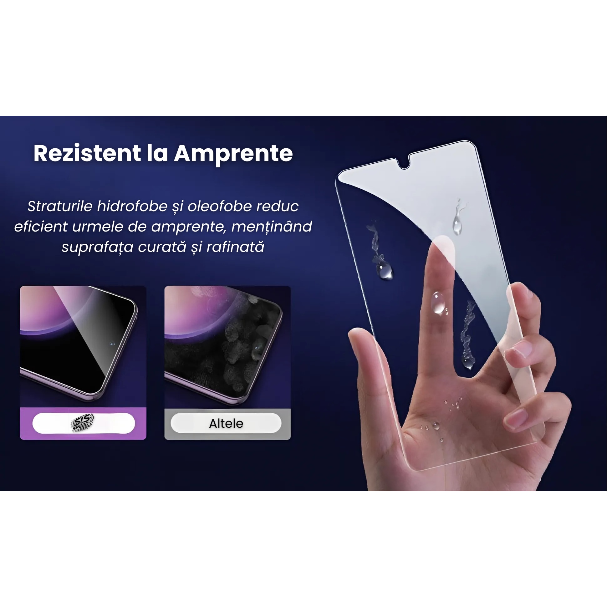 Set 2 Folii Transparent Glass, Amprenta Functionala, Sticla Securizata, Compatibil cu Samsung S24 Ultra, Ez Fit instalare usoara cu EASYAPP pentru indepartarea prafului, SLSpeed, Anti-zgarieturi, Anti-amprenta, anti-explozie, Anti-soc