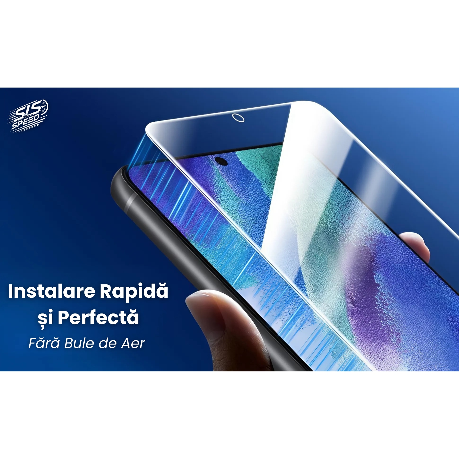 Set 2 Folii Transparent Glass, Amprenta Functionala, Sticla Securizata, Compatibil cu Samsung S24 Ultra, Ez Fit instalare usoara cu EASYAPP pentru indepartarea prafului, SLSpeed, Anti-zgarieturi, Anti-amprenta, anti-explozie, Anti-soc