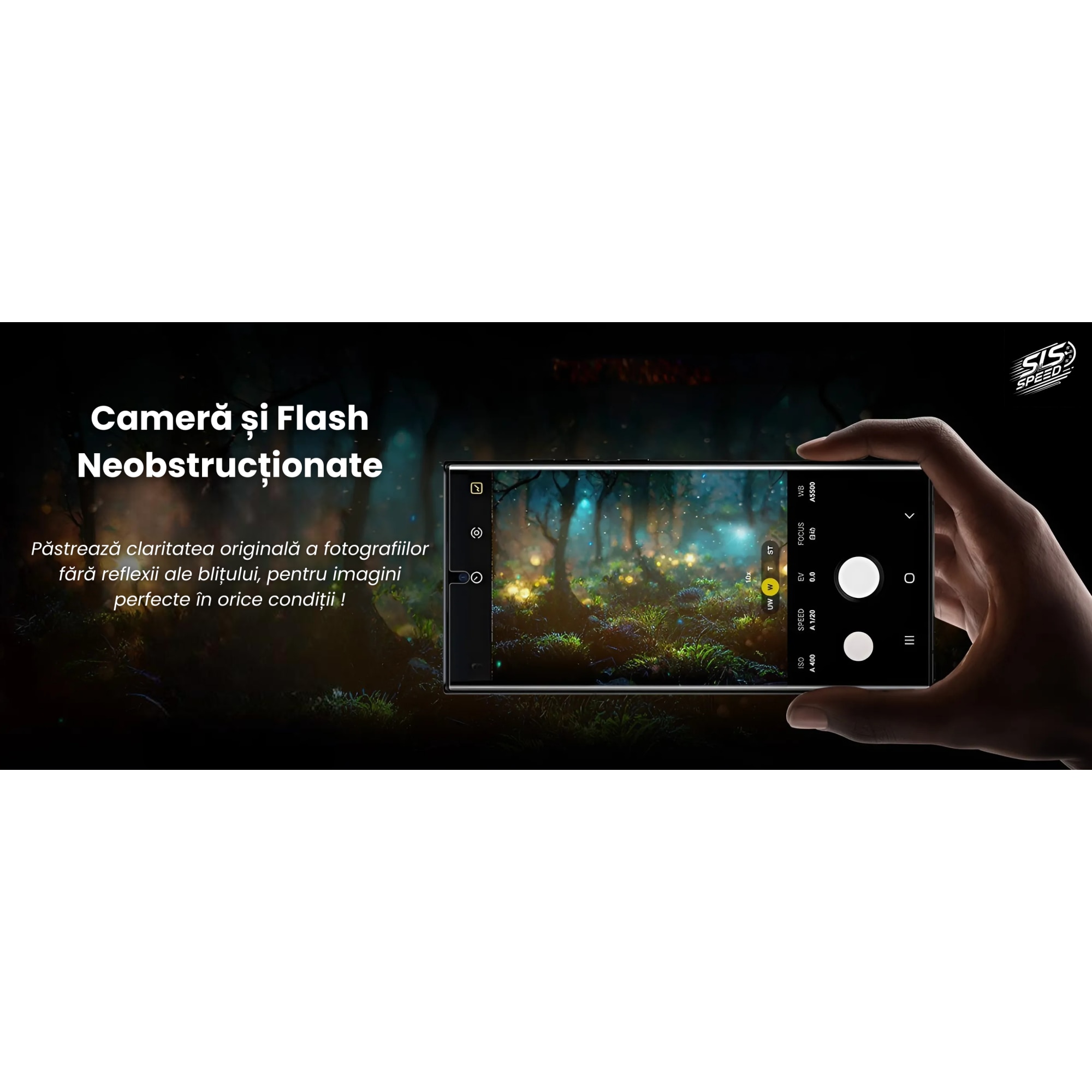 Set 2 Folii Transparent Glass, Amprenta Functionala, Sticla Securizata, Compatibil cu Samsung S24 Ultra, Ez Fit instalare usoara cu EASYAPP pentru indepartarea prafului, SLSpeed, Anti-zgarieturi, Anti-amprenta, anti-explozie, Anti-soc