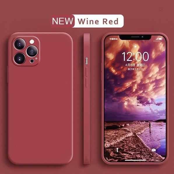 Husa pentru Apple iPhone 14 Pro Max Flippy, Liquid Silicone, cu Microfibra pe interior, Protectie Antisoc, Wine red, Claret