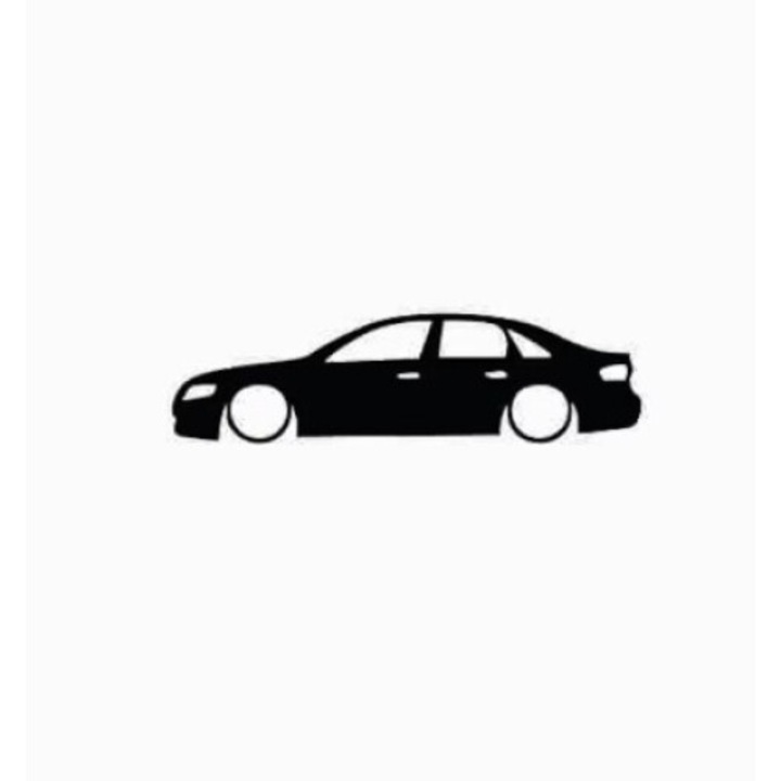 Sticker Auto Audi A4 B8, 26, 1 cm, Alb