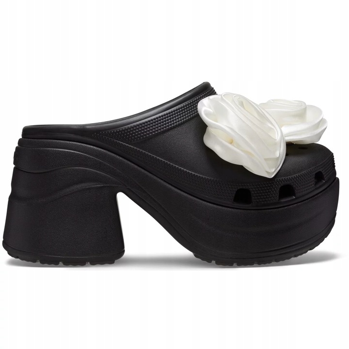 Saboti Femei, Crocs, Siren Rosette 210367 Clog, Negru, Negru, 38-39