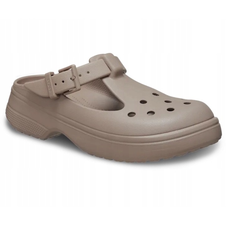 Saboti Femei, Crocs, Classic Mary Jane 210581 Clog, Bej, Bej, 41-42
