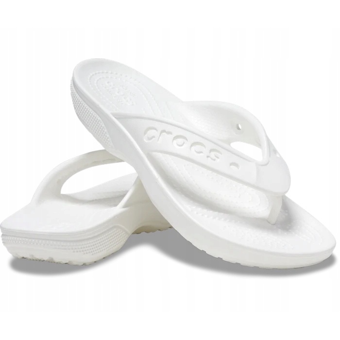 Slapi Flip Flops Pentru Barbati, Crocs, Baya 208192 Flip, Alb, 48-49 EU