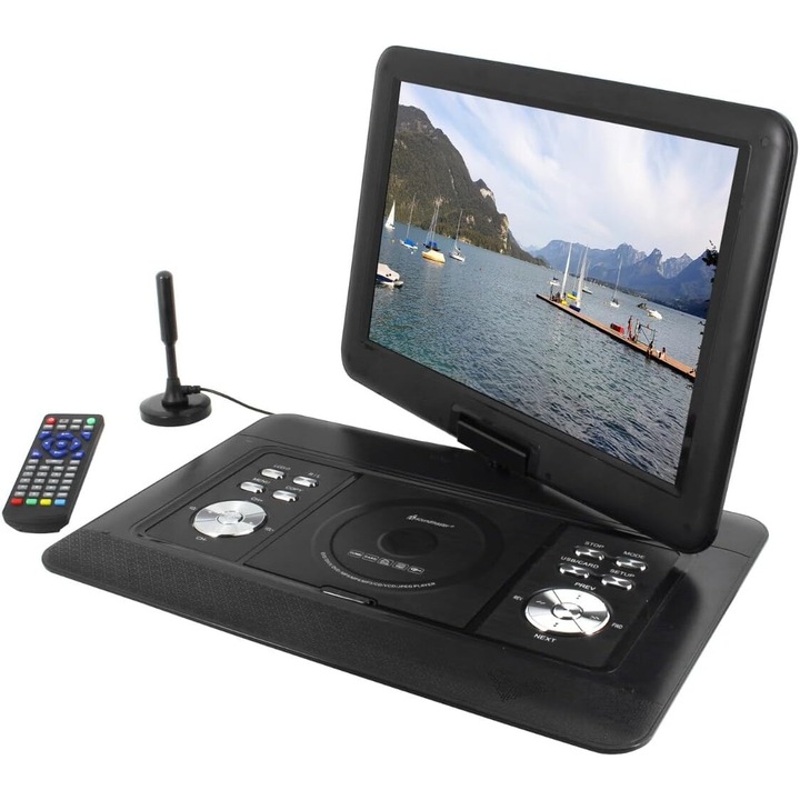 Преносим DVD Soundmaster PDB1600SW, 15.4" TFT екран, 5000 mAh батерия, 300 игри, DVB-T2 HD