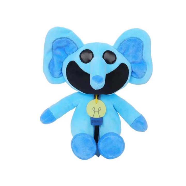 Плюшена играчка Bubba Bubbaphant, The Smiling Critters, VICTINY® Smiling Critters, синя, 24/30 см