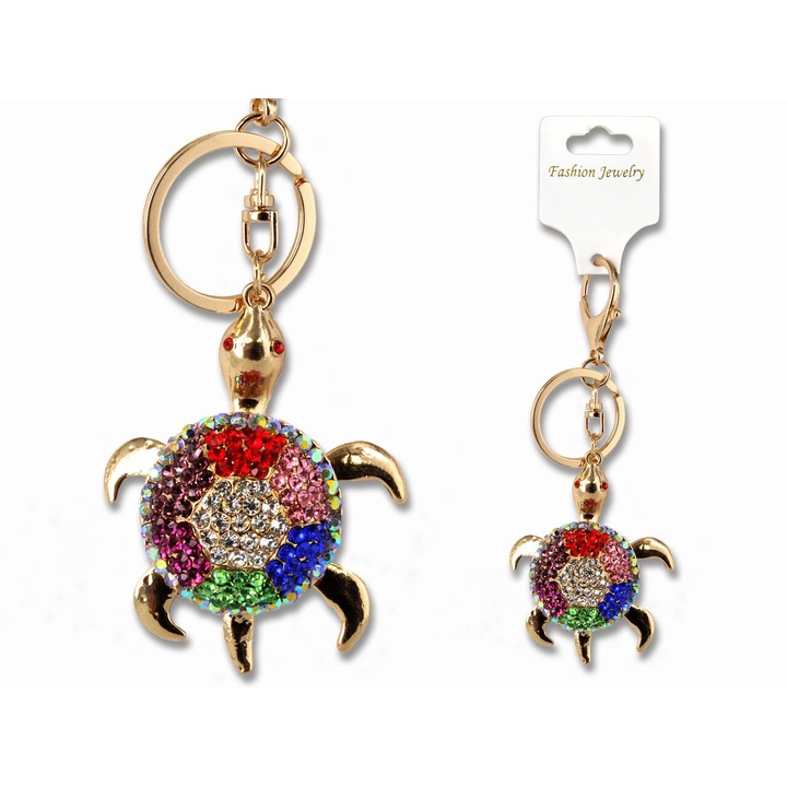 Ключодържател HANIPOL, модел костенурка, жълт