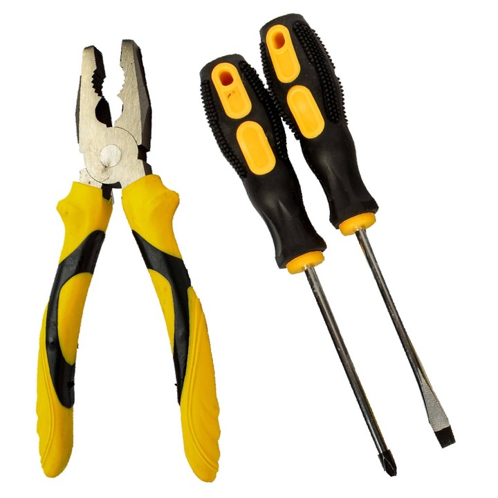 2 darab mágneses fejű csavarhúzó és fogó készlet, Leski