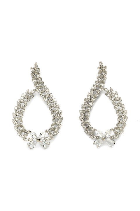 Avant-Garde Paris, Cercei drop cu cristale, Transparent