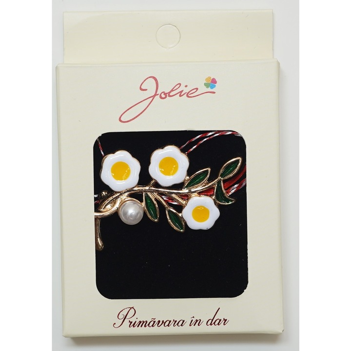 Martisor Brosa Medie, Multicolora, Dimensiune Brosa Aprox 5 cm, Material Metal, Model 18